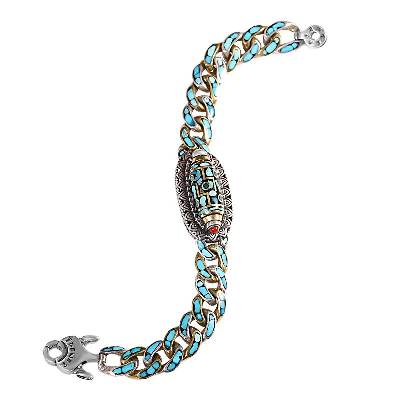 🪬Pulsera de Nueve Ojos🧿Protección Dzi Giratoria™️