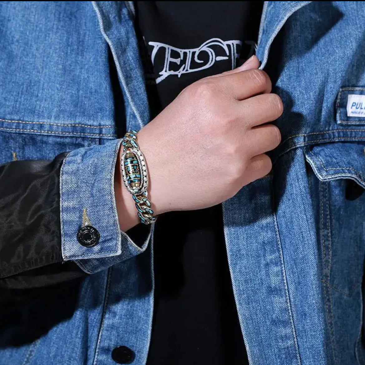 🪬Pulsera de Nueve Ojos🧿Protección Dzi Giratoria™️