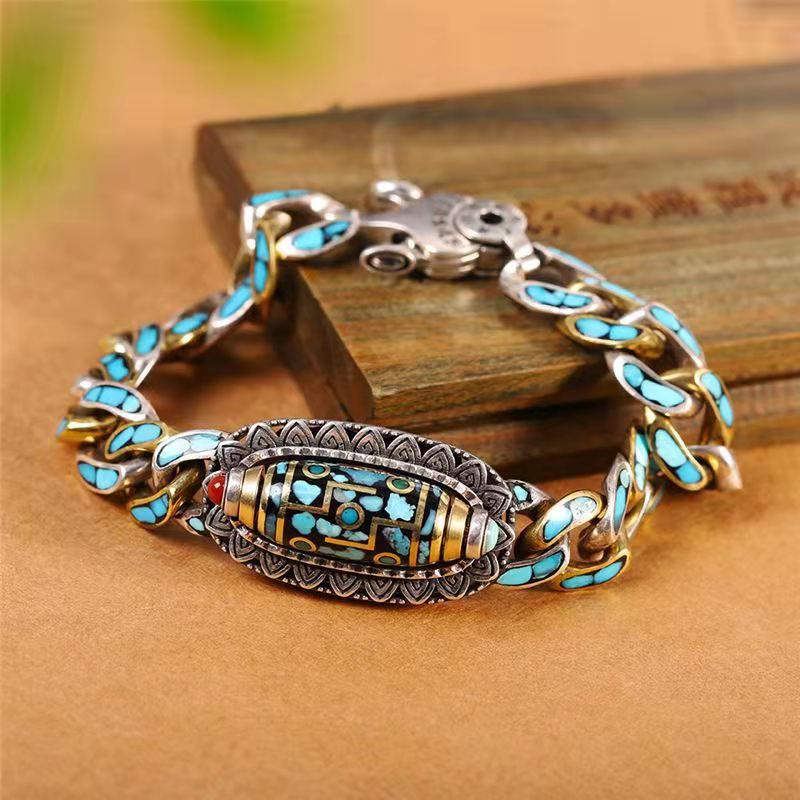 🪬Pulsera de Nueve Ojos🧿Protección Dzi Giratoria™️