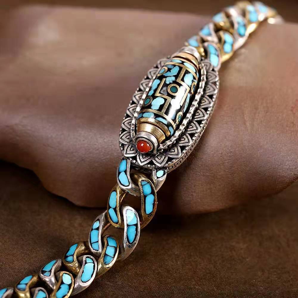 🪬Pulsera de Nueve Ojos🧿Protección Dzi Giratoria™️